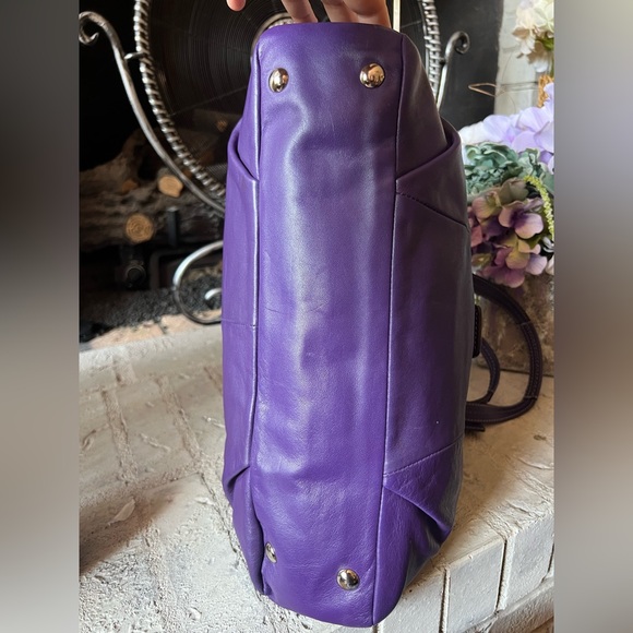 Coach Purple 2011 SoHo East West Satchel F18791 - Picture 6 of 11
